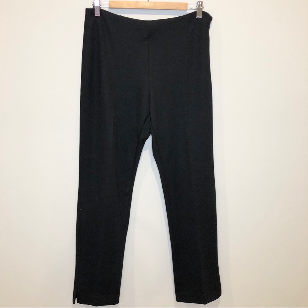 Adrienne Vittadini Elastic Black Pants Size 10